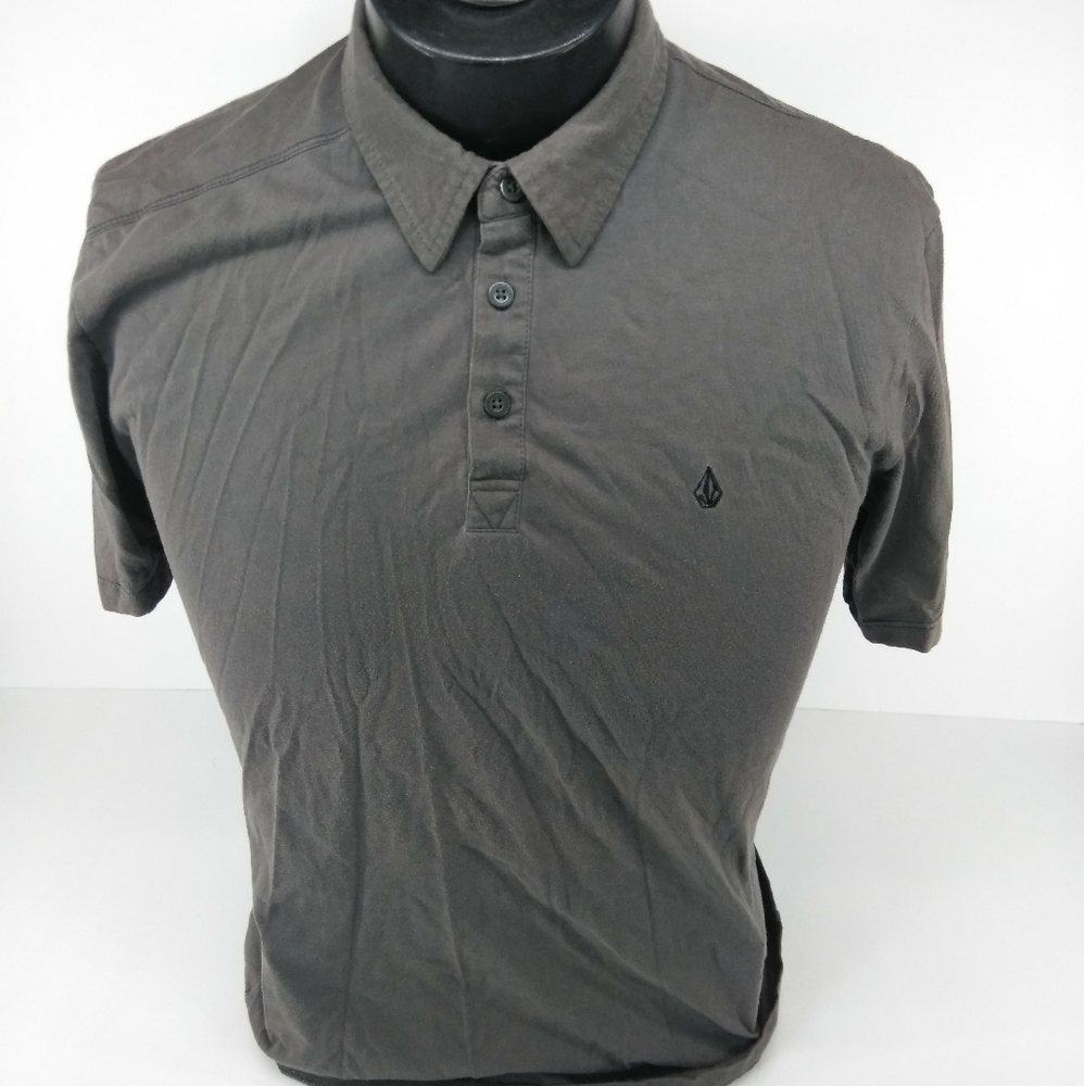 Volcom Casual Polo Shirt Men Medium Classic Style